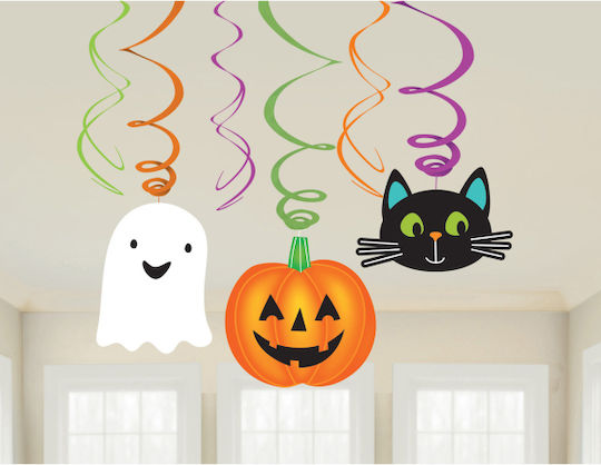 Κρεμαστό Διακοσμητικό για Party Halloween 6τμχ