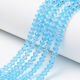 Glass Craft Beads Transparent 123pcs 4mm