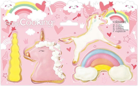 Cookie Cutter Unicorns Set 4 Monochrome Oem