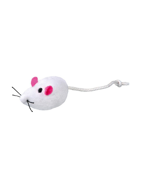 Trixie Katzenspielzeug Maus Gray Mäuse mit Glocke Weiß/Grau 5cm 2 Stück