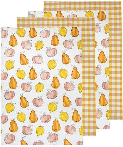 Ladelle Prosop din 100% Bumbac în Culoarea Galben 45x65cm 4buc