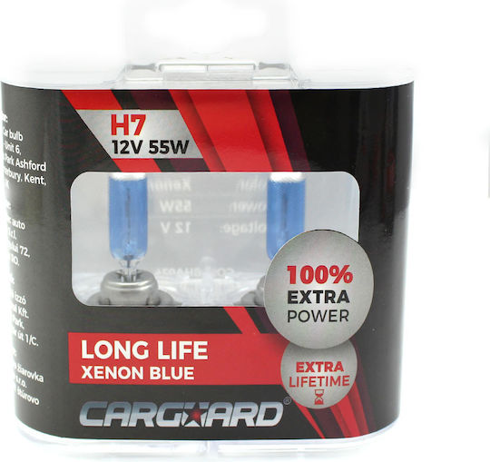 Set 2 Halogen H7 Birnenarten +100% Intensität Lange Lebensdauer CarGuard