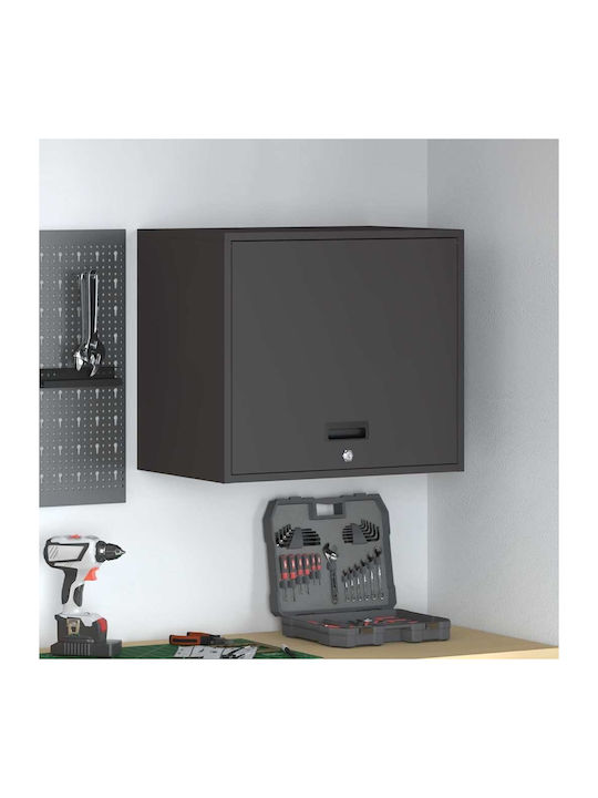 Wand Wohnzimmer Vitrine aus Metallisch Schwarz ...