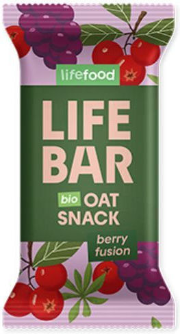 Oat Bar Berry Fusion Gluten Free 40g 5 Pieces Lifefood Organic