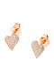 Oxzen Earrings made of Silver Gold Plated with Stones