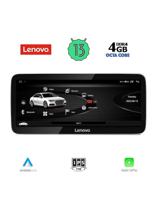 Lenovo Car Audio System for Audi A4 2009-2016 (Bluetooth/USB/WiFi/GPS/Apple-Carplay/Android-Auto) with Touch Screen 12.3"