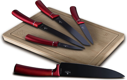 Berlinger Haus Set Chopping Board for Bread Wooden Black 5pcs