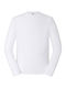 Russell Europe Unisex Διαφημιστικό T-shirt Μακρυμάνικο White