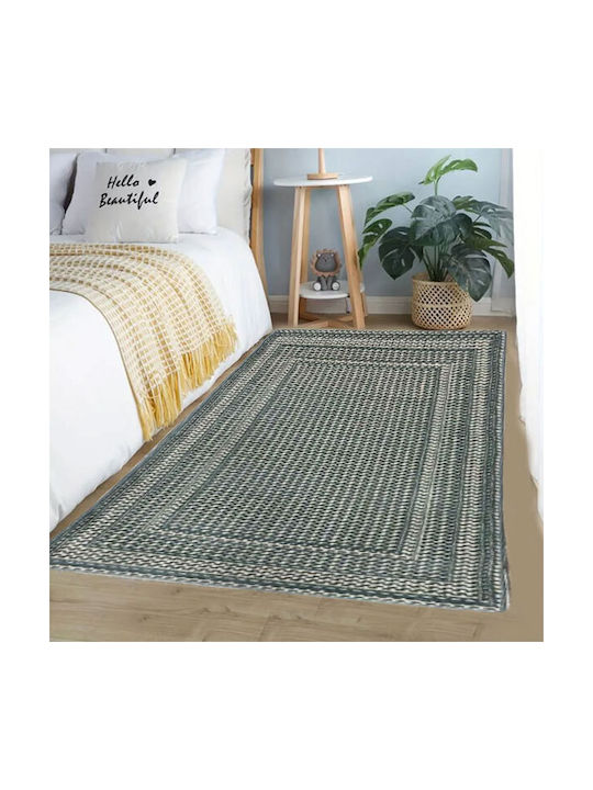SpitiBazaar Сет Съвременни Спалня килими Grey Pattern SB-2044 3бр