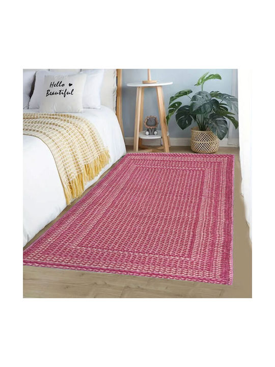 SpitiBazaar Σετ Μοντέρνα Χαλιά Κρεβατοκάμαρας Ροζ SB-2043 3τμχ