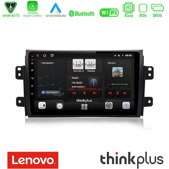 Lenovo Ηχοσύστημα Αυτοκινήτου για Fiat Sedici Suzuki SX4 2005 (Bluetooth/USB/AUX/WiFi/GPS/Apple-Carplay/Android-Auto) με Οθόνη Αφής 9"