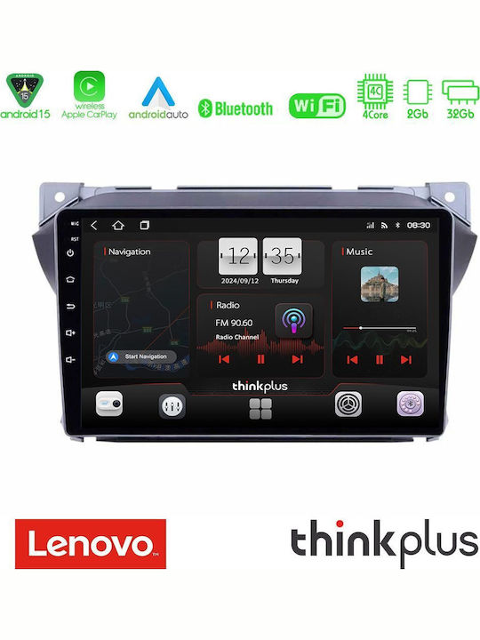 Lenovo Car Audio System for Suzuki Alto Nissan Pixo 2009 (Bluetooth/USB/AUX/WiFi/GPS/Apple-Carplay/Android-Auto) with Touch Screen 9"
