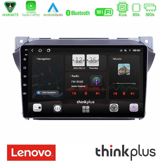 Lenovo Car Audio System for Suzuki Alto Nissan Pixo 2009 (Bluetooth/USB/AUX/WiFi/GPS/Apple-Carplay/Android-Auto) with Touch Screen 9"
