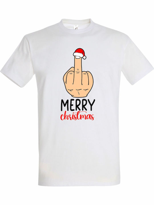 Unisex T-shirt Merry Christmas Funny Middle Fin...