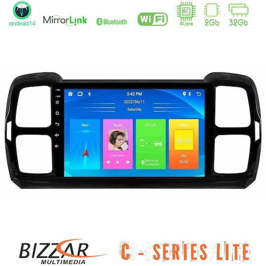 Bizzar Car Audio System for Citroen DS5 2017-2021 (Bluetooth/USB/AUX/WiFi/GPS/Apple-Carplay/Android-Auto) with Touch Screen 9"