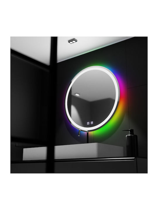 Alista Home Кръгло Банско Огледало LED Touch 60x60см