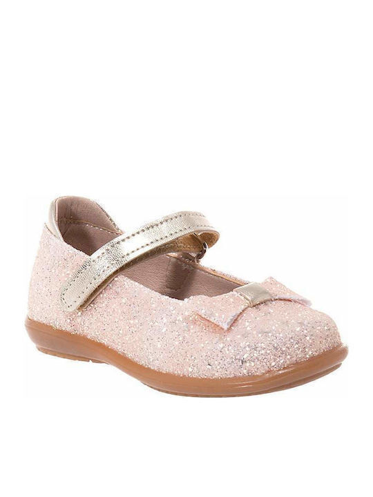 Kids Anatomic Ballerinas with Hoop & Loop Closure Beige