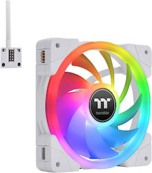 Thermaltake Swafan Ex12 Case Fan 120mm (2000rpm / 57.11cfm) με RGB Φωτισμό και Σύνδεση 9-Pin 3τμχ Λευκό Thermaltake Swafan Ex12 Case Fan 120mm (2000rpm / 57.11cfm) με RGB Φωτισμό και Σύνδεση 9-Pin 3τμχ Λευκό