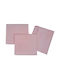 Beboulino Rige Lines Baby Sheets Set Crib Cotton Pink 95x150cm 3pcs