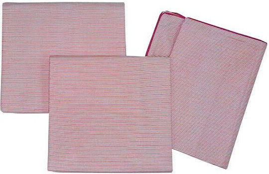 Beboulino Set Rige Lines Pink 95x150cm