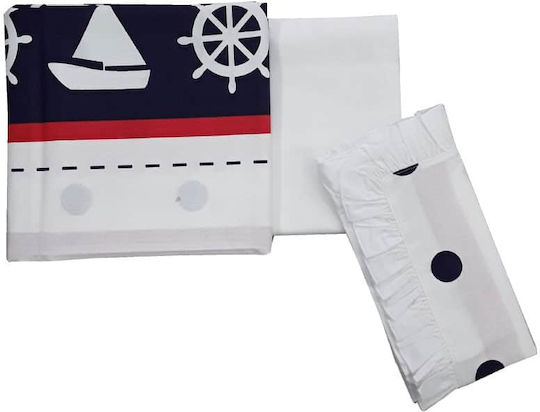 Beboulino Set Navio Alb 105x170 cm