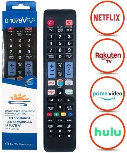 Kntech Universal Remote Control Tv Led Samsung/lg 4k Netflix No Additional Settings