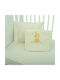 Mother Baby Net Baby Sheets Set Crib Cotton Fitted Beige 70x140cm 3pcs