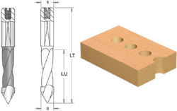 Cms Drill Bit Through Holes Flattened Cylindrical Shank Adjustment Screw D8x35x70 Z2 Stg