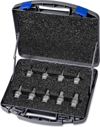 Set Capete Cheie Priză Profil Hexagonal Exterior 1/2 Inch Hx4 Hx19 9 Bucăți 725h9ol