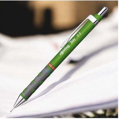 Rotring Tikky Mechanical Pencil for Drawing Metallic 3pcs Dark Green
