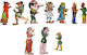 Ambalaz Wooden Karagiozis Stick Figures