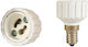 Elvhx Socket Adapter from E14 to GZ10 in White color Set 1pcs ELE14GZ10