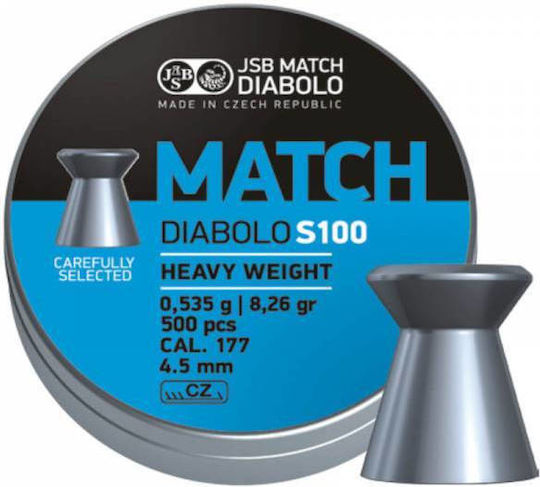 JSB Match Diabolo Jsb Match Diabolo S100 4,52mm 0,535g 500 bucăți