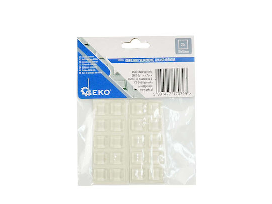 Geko Absorbanți de Șocuri Dreptunghiulari cu autocolant 10x10mm 1buc G29824