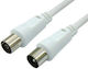 Lancom Καλώδιο Κεραίας Coax male - Coax female Λευκό 3m (02.006.0170) 5τμχ