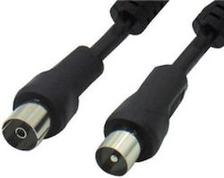 Comp Antennenkabel Coax-Stecker - Coax-Buchse Schwarz 5m