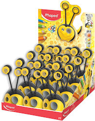 Maped Croc Croc Melissoula Double Yellow Pencil Sharpener 12 Pieces