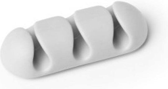 Durable Cavoline Clip Clips Οργάνωσης Καλωδίων 2τμχ Γκρι