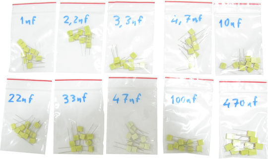 Condensator Poliester (MKT) 1nF 100buc 100ΜΚΤ-ΚΙΤ