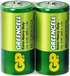 GP Batteries Greencell Μπαταρίες Zinc C 1.5V 2τμχ