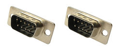 Connfly D-SUB Connector (2τμχ) (DS1033-09MBNSiSS)