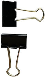 Cleme Metalice 25mm Negre 12buc
