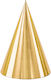 PartyDeco Party Hats Paper Gold Party Hats 6 Pieces. 6pcs