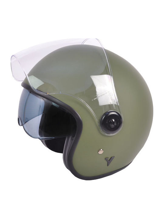 ByCity The City Jet με Sun Visor ECE 22.06 Matt Green ByCity The City Jet με Sun Visor ECE 22.06 Matt Green