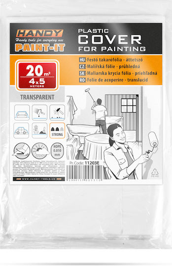 Covering Foil Hdpe Durable 10 Microns 4 X 5 M