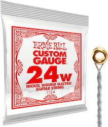 Ernie Ball Einzelne Nickel gewickelt Saite für Laute 24" Kugelkopf