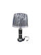 8191 - 113262 Metal Table Lamp for Socket E27 with Black Shade and Base