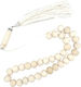 Kompologadiko Camel Bone Worry Beads with Tassel with 33 Beads Brown