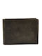 Leather Men's Wallet Cards with RFID Gray