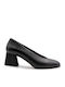Leder Pumps Schwarz